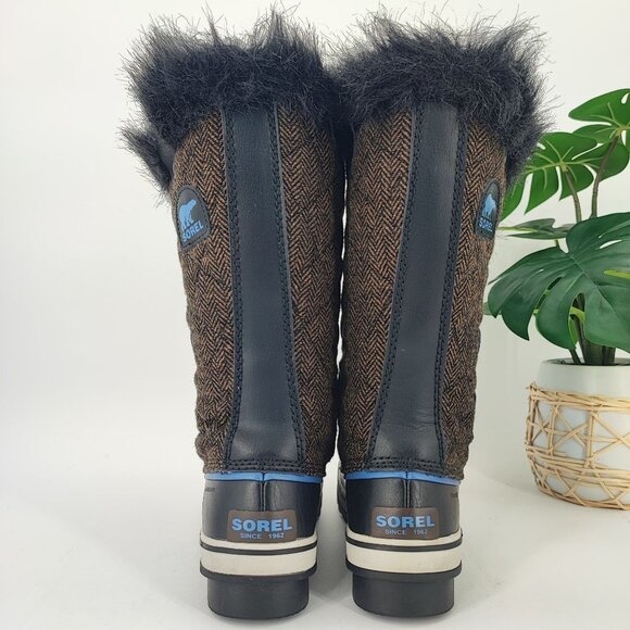 Sorel Women's Tofino II Black Leather Snow Boots NL2034-248 Size 6 - Picture 3 of 8